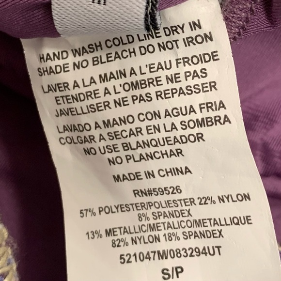 BECCA NWOT Canyon Sunset Striped One-Piece Swimsuit Size Small - Picture 8 of 8